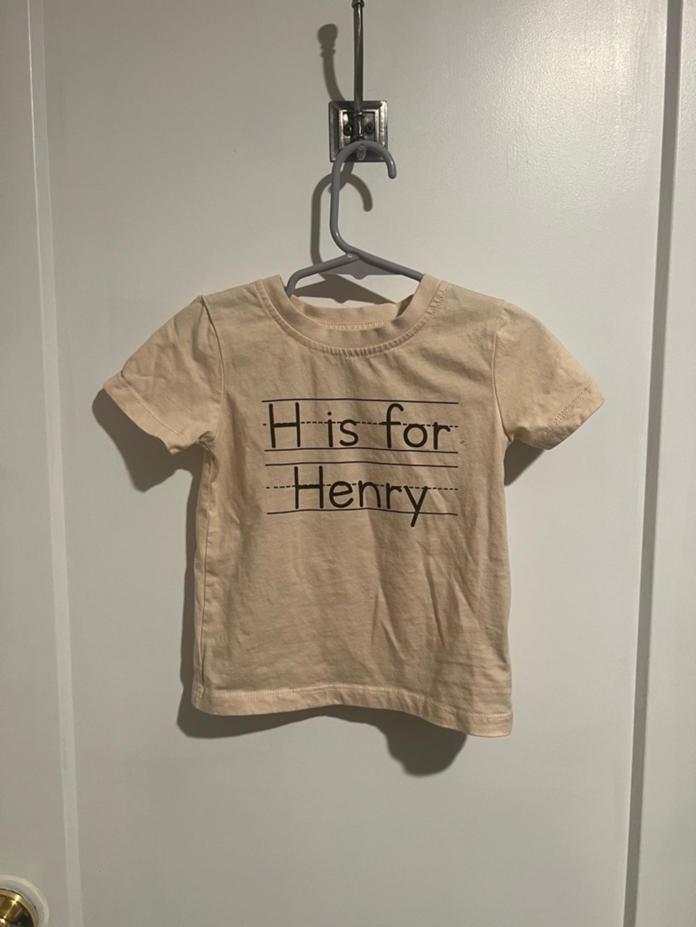 Caden Lane Cream 'H is for Henry' Short Sleeve Tee